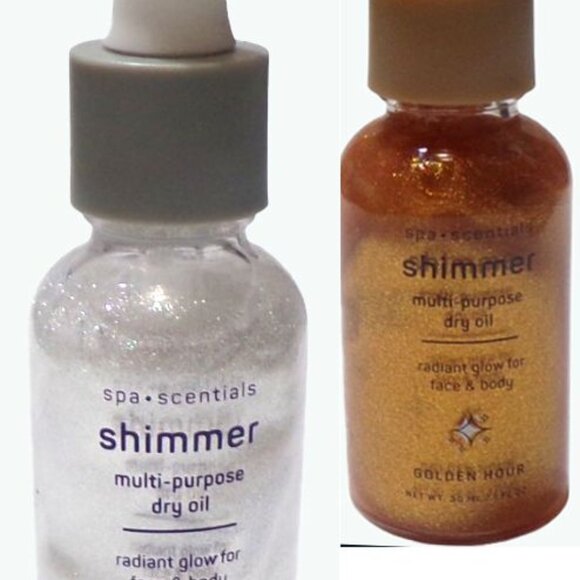 Spa•Scentials Shimmer Multi-purpose Dry Oil silver lining & golden hour (Set) - Picture 1 of 5